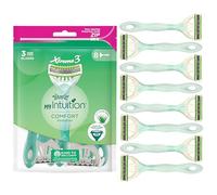 Wilkinson Sword - MyIntuition Comfort Sensitive Xtreme 3 - Disposable Razor - 3 Flexible Blades Razor for Women - Lubricating Strip with Aloe and Jojoba - Pack x8
