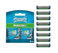 Wilkinson Sword Protector 3 Men's Razor Blade Refills x 8