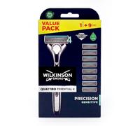 Wilkinson Sword Quattro Essential 4 Precision Sensitive Men's Razor with 8 Blades