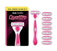 WILKINSON SWORD - Quattro For Women | Smooth Glide| Razor Handle + 8 Blade Refills