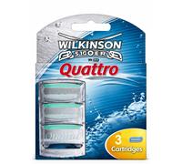 Wilkinson Sword Quattro Razor Blades 3 Pack
