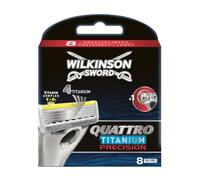 Wilkinson Sword Quattro Titanium Precision Razor Blades - Pack of 8