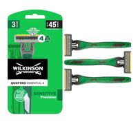 Wilkinson Sword Quattro Titanium Sensitive Disposable Razors (3 Pack) In Green Green One Size