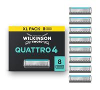 Wilkinson Sword Quattro Titanium Sensitive Razor Blades - Pack of 8 Blades (packaging may vary)