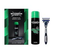 Wilkinson Sword Sensitive Shave Duo Gift Set for Men. Hydro 5 Razor, Sensitive Shave Gel 200ml, Shave Regime Set for Men
