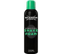 Wilkinson Sword Sensitive Shave Foam, Great Addition to Wash Bags for Men's Grooming, Shaving Foam for Men, Sensitive Skin, 200ml