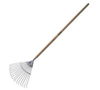 Wilkinson Sword Stainless Steel Fan Lawn Rake With Ash Handle 1.7M 1111120W