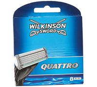 Wilkinson Sword Systems Quattro Men's Razor 8 Blade Refills Pack