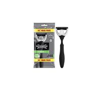 Wilkinson Sword Xtreme 3 - 10 Disposable Razors - Black Edition, Male, Classic Style, Aloe Vera Lubricating Strip, Flexible 3 Blades, Ergonomic