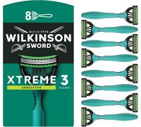 Wilkinson Sword Xtreme 3 Sensitive Men's Disposable Razors, 8 Pack