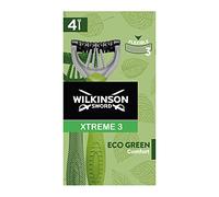 Wilkinson Sword - Xtreme 3 Eco Green X 4 - Disposable Razor for Men Ecosustainable and Recyclable - 70 g