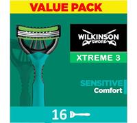WILKINSON SWORD - Xtreme 3 For Men | Sensitive | Pack of 16 Disposable Razors