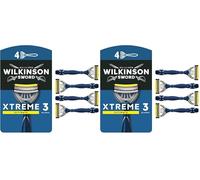 Wilkinson Sword Xtreme 3 Ultimate Men's Disposable Razors, Ultimate Addition to Wash Bags for Men's Grooming, Great Shavers for Routine Shaving, 8 Pack