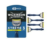 Wilkinson Sword Xtreme 3 Ultimate Men's Disposable Razors, Ultimate Addition to Wash Bags for Men's Grooming, Great Shavers for Routine Shaving, 4 Pack