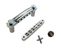 Wilkinson Tune-O-Matic Bridge w/ M4 Posts + Tailpiece Gibson Les Paul, Chrome