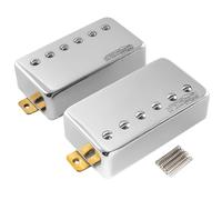 Wilkinson Vintage Tone Alnico 5 PAF Style Humbucker Pickups Set for Les Paul Style Electric Guitar, Chrome