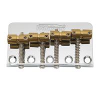 Wilkinson WBBC Bridge Brass Saddles for 4-String Precision Jazz Bass Chrome
