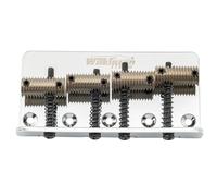 Wilkinson WOB41T 57mm(2-1/4 inch) 4-String Bass Bridge Threaded Saddles for Precision/Jazz Bass, Chrome