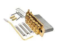 Wilkinson WOV10 52.5mm(2-1/16 inch) 2-Point Tremolo Bridge Individual Saddle for Squier/Mexico Fender Strat Electric Guitar, Gold