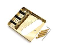 Wilkinson WTB Vintage Telecaster Bridge 3 Compensated Brass Saddles for Fender Tele Style Electric Guitar | Precise Intonation & Sleek Look (Gold)