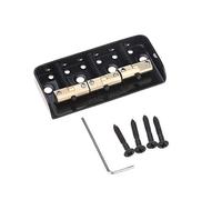 Wilkinson WTBS 54mm Guitar Short Bridge Brass Compensated 3-Saddles Black