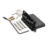 Wilkinson WV2-SB 54mm Vintage Steel Saddles 2-Point Guitar Tremolo Bridge with Full Solid Steel Block for Import Strat and Japan Strat, Black