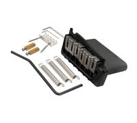 Wilkinson WVP-SB 54mm SUS Stainless Steel Saddles 2-Point Guitar Tremolo Bridge with Full Solid Steel Block for Import Strat and Japan Strat, Black