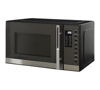 wilko 23L Microwave Oven, Black, Digital Display with Button Control, Mains Operated, 800W