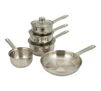 Wilko 5 Piece Stainless Steel Cookware Set
