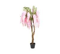 Wilko Artificial Wisteria Tree, 120cm, Pink, with Pot