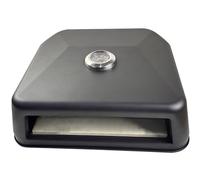 wilko BBQ Pizza Oven, Black, Stainless Steel, 41 x 36 x 12.5cm, Lightweight, Pizza Stone with Insulation, Multi-Purpose, Garden, Picnics, Camping Trips, Outdoors, Gas or Charcoal BBQ, Easy to Clean