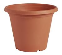 wilko Clever Pots 30cm Round Plant Pot, Lightweight Terracotta Planter with Wide Rim, Recycled Plastic, UV & Weather Resistant, Outdoor Use