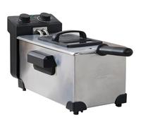 wilko Kitchen Master 3L Deep Fryer, Silver, Stainless Steel, Adjustable Temperature Control Function, 240V, 2000W