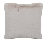 wilko Rabbit Faux Fur Large Cushion, Decorative, Living Room, 1 Piece, 55 x 55 x 20 cm, Champagne, Soft Fabric, Textured