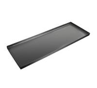 WilkSxyc Stainless Steel Flower Pot Water Tray, Heavy Duty Metal Catch Trays for Nursery Pots-Transplant, Seed Germination & Propagation Flats(Black,81x16cm)