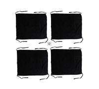 Will and Weaves Pure Cotton Patke 4 Strings Bandana Sikh Patka Sikh Bandana Headwear Dastar Black Pack of 4 (70x70), Black