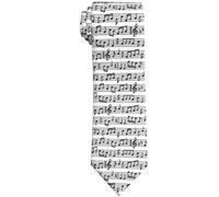WILL BUDXEG Men's Novelty Music Note Necktie, One Size, Polyester, Funny Ties for Men, Adults, Math Enthusiasts, Gift Recipients