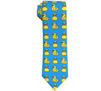 WILL BUDXEG Mens Novelty Necktie Ties Funny Neckties Fashion Neck Ties, Blue Duck Sunglasses Cartoon Animal Funny, One size