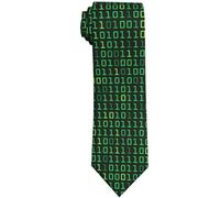 WILL BUDXEG Mens Novelty Necktie Ties Funny Neckties Fashion Neck Ties, Computer Nerd Coding Programmers Geek Board Green, One size