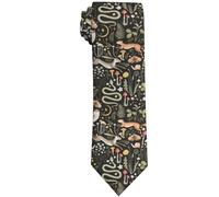 WILL BUDXEG Mens Novelty Necktie Ties Funny Neckties Fashion Neck Ties, Forest Mushroom Fox Animals, One size