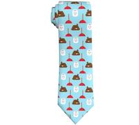 WILL BUDXEG Mens Novelty Necktie Ties Funny Neckties Fashion Neck Ties, Poop Brown Emoticon Kawaii Colonoscopy Silly Funny, One size
