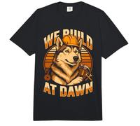Will Build At Dawn German Shepherd Builder Comfort Colors Adult Heavyweight T-Shirt