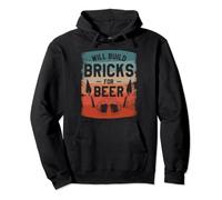 Will Build Bricks For Beer Bricklaying Bricklayer Pullover Hoodie