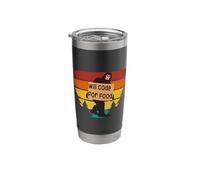 Will Code for Food - Funny Bigfoot Computer Programmer Shirt Stainless Steel Insulated Tumbler