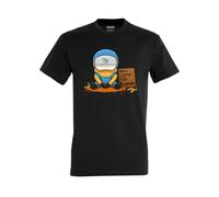 Will Crime - Men's Short-Sleeved T-Shirt, Model: 379A, Black/White, XL