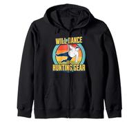 Will Dance For Hunting Gear Funny Hunter & Trapper Joke Zip Hoodie