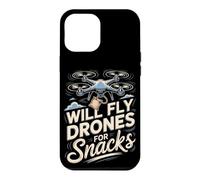 Will Fly Drones for Snacks Drone Pilot FPV Aerial Case for iPhone 12 Pro Max