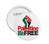 Will Free Palestine Pin We Stand with Palestine Badges Button Pins Round 1 Pcs Large