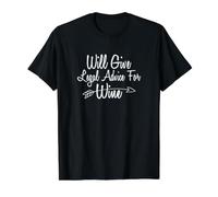 Will Give Legal Advice for Wine Value Graphic T-Shirt, Men, Black, S