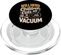 Will Herd Children Cats And The Vacuum Chaos PopSockets PopGrip for MagSafe